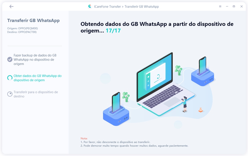 transferir WhatsApp GB do Android para o outro GBWhatsApp do Android