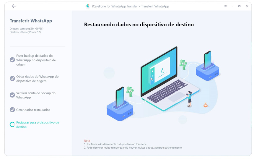 concluir transferir
