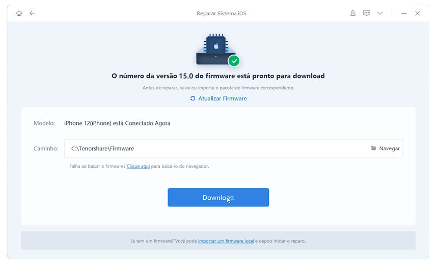 baixar firmware do sistema iOS