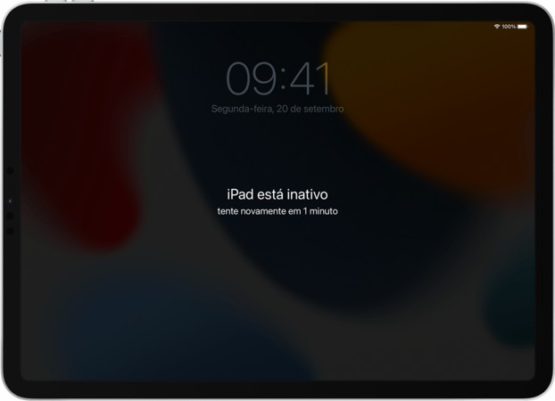 ipad está inativo